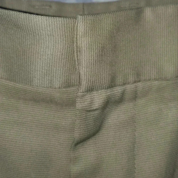 Greg Norman Mens 38/34 Khaki Golf Rip Stop Double Pleated Cuffs Metal Clasp - Picture 8 of 16